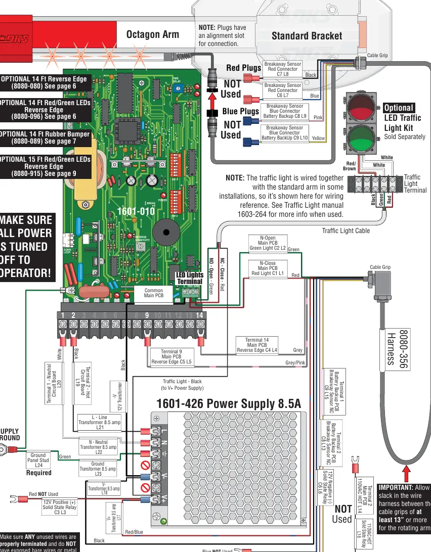 Octagon Arm wiring diagram.