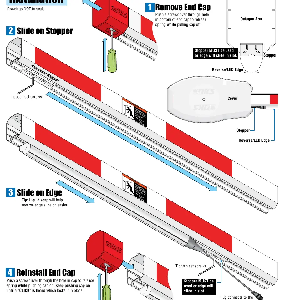Reverse Edge installation steps.