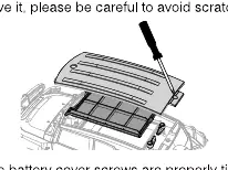 Removing the battery cover
