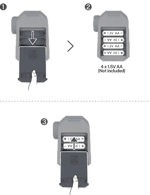 Installing transmitter batteries