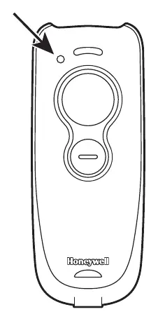 Location of the LED charge indicator
