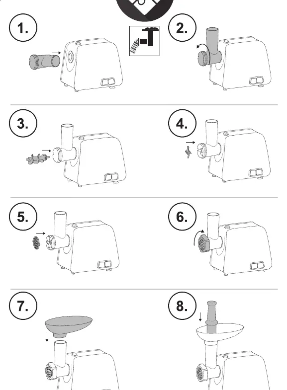 Step-by-step assembly sequence