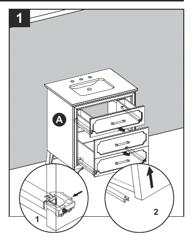 Drawer removal process