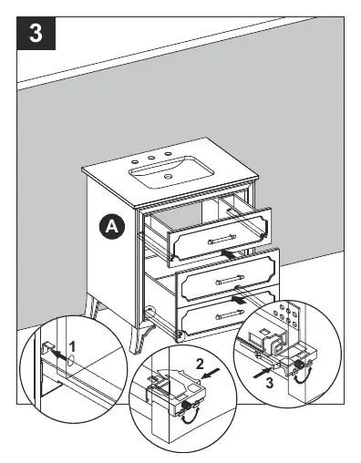 Drawer reinstallation and adjustment