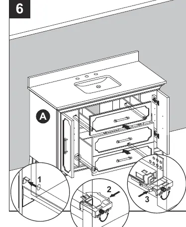 Reinstalling and adjusting drawers