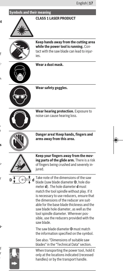 Safety symbols and their meanings