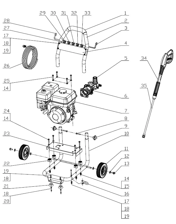 Exploded drawing