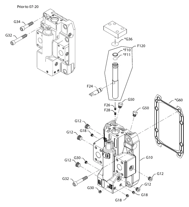 End Cap Axial Ports assembly