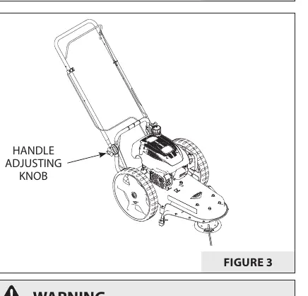 Handle adjustment knob location