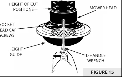 Height of cut adjustment