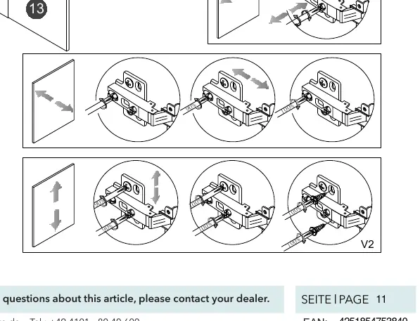 Drawer rail adjustment procedure