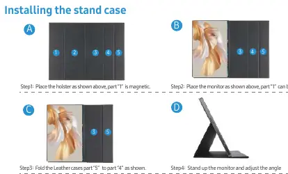 Stand case installation steps