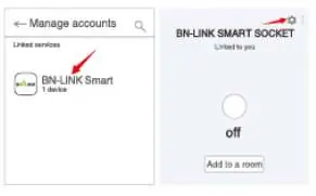 Google Home device linking