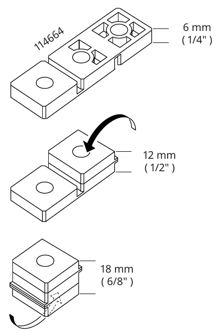 Spacer adjustment options