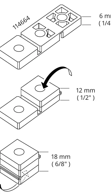 Wall spacer adjustment