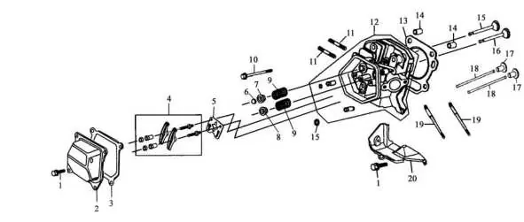 Cylinder head and cylinder head cover-assembly