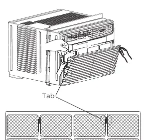Air filter removal and cleaning.