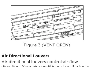 Air directional louvers