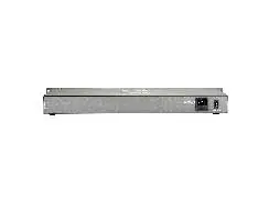 Rear view of the switch showing the power input and switch.