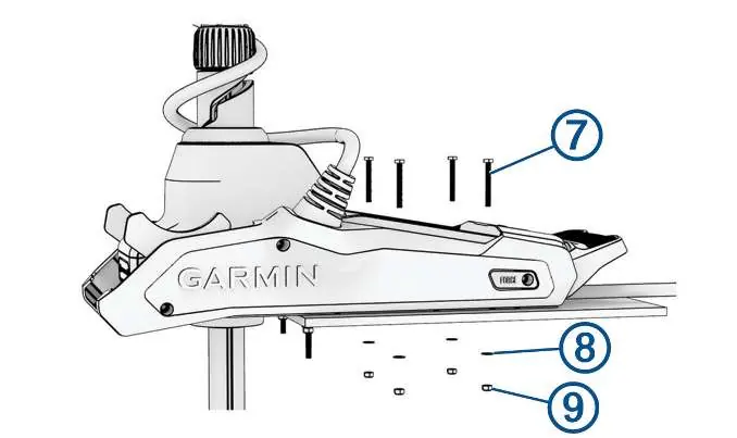 Securing remaining mounting bolts