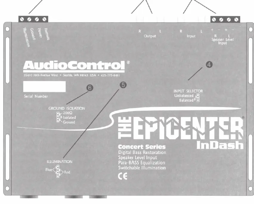 Top view of Epicenter InDash