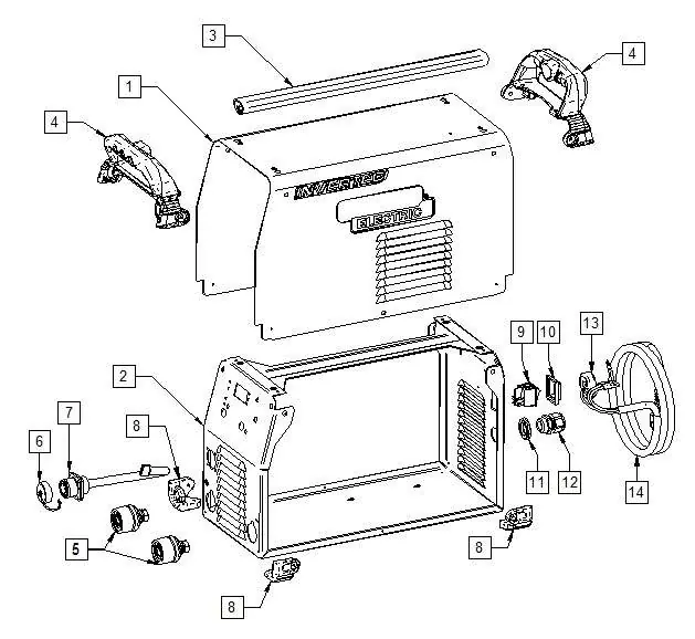 Figure A: Machine Assembly exploded view