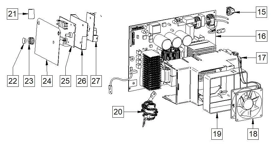 Figure B: Inside Machine Assembly exploded view