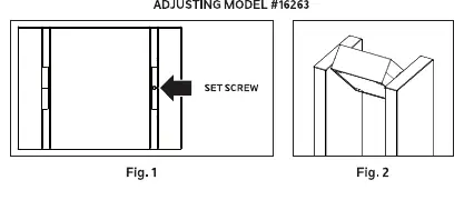 Adjusting the light angle using the set screw