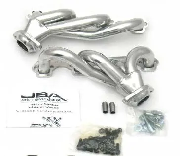 JBA Performance Exhaust headers and included hardware.