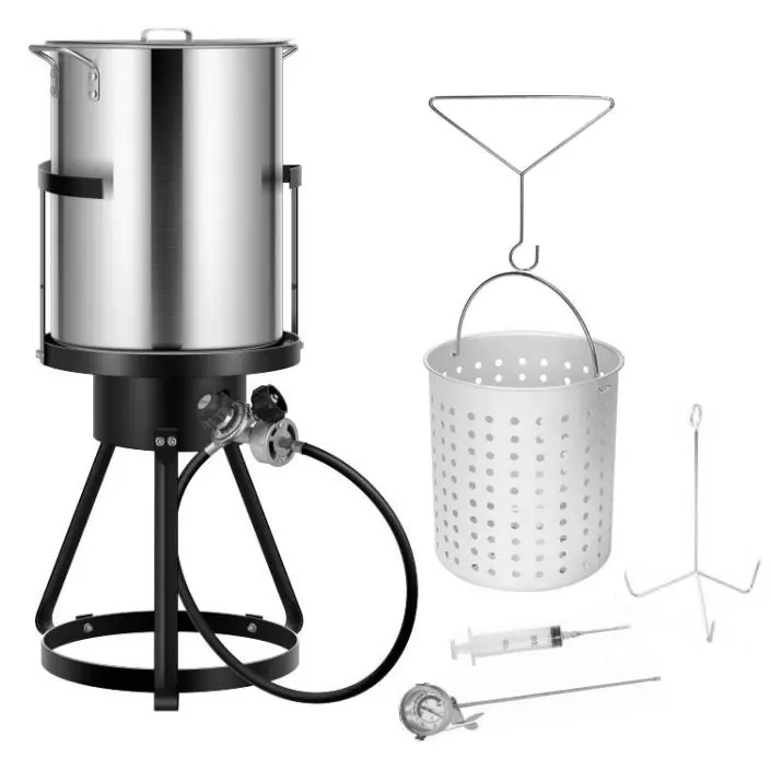 Turkey Fryer Kit components
