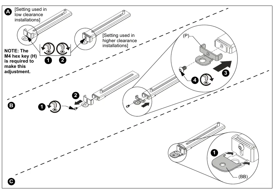 Interface Leg Adjustments