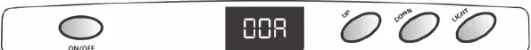 Control panel and calibration display