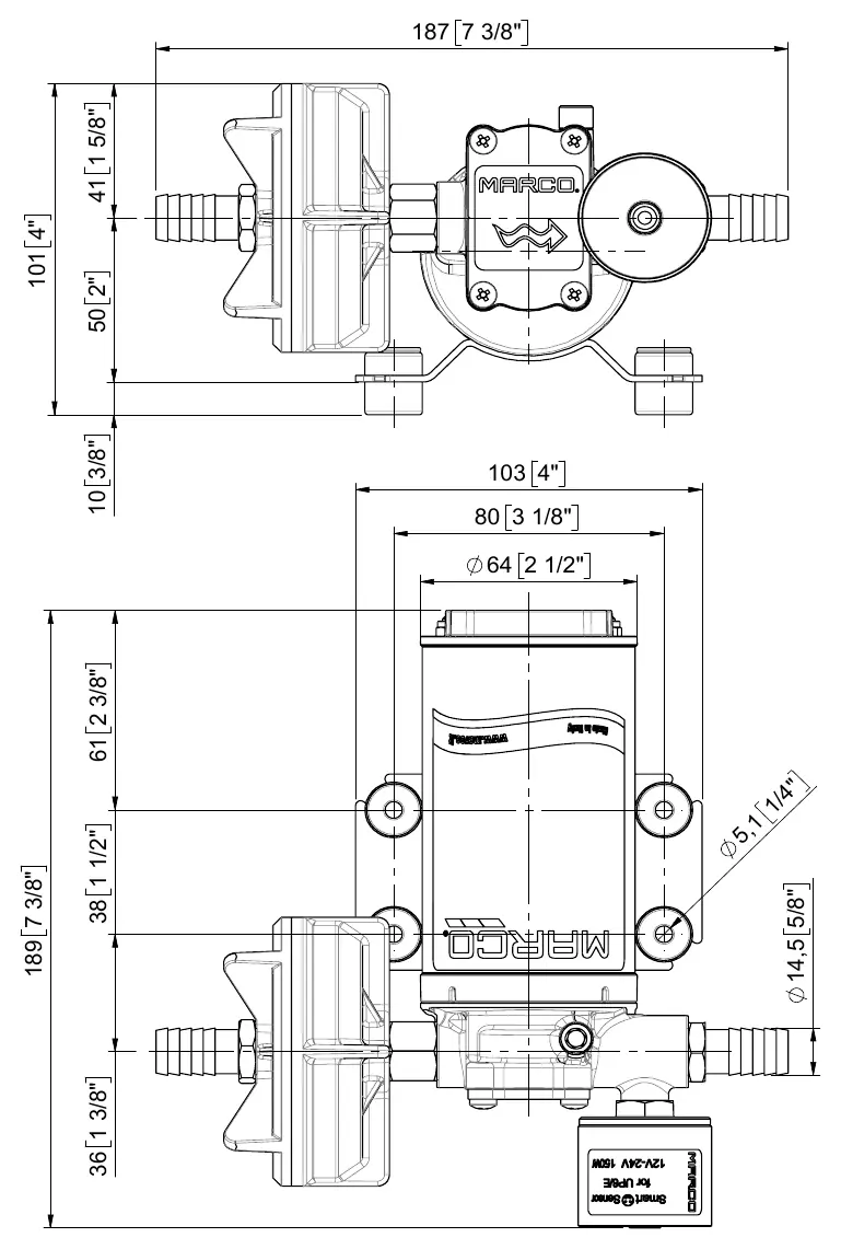 Pump dimensions