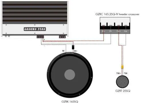 Wiring diagram for the GZRC 165.2SQ-IV system