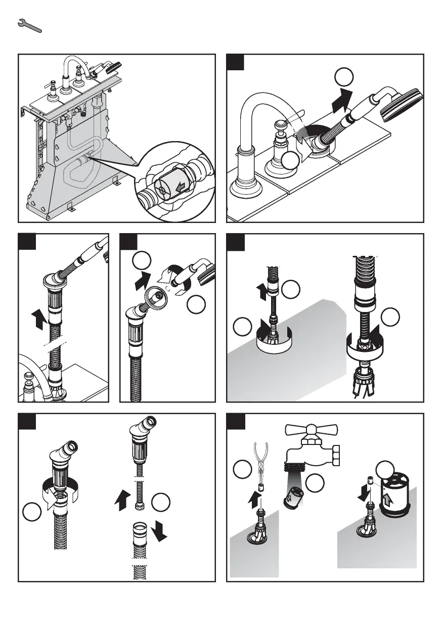 Maintenance steps for check valves and Secuflex hose