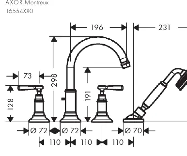 Dimensions and flow diagram