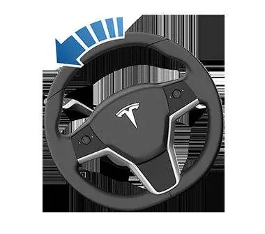 Turn the steering wheel to access the working area