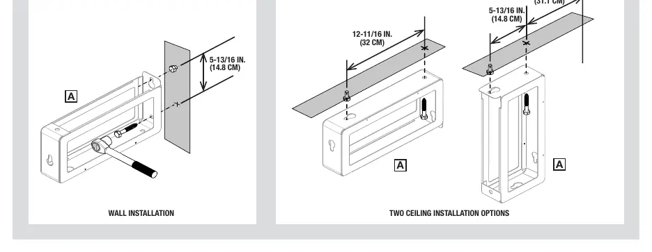 Bracket installation options