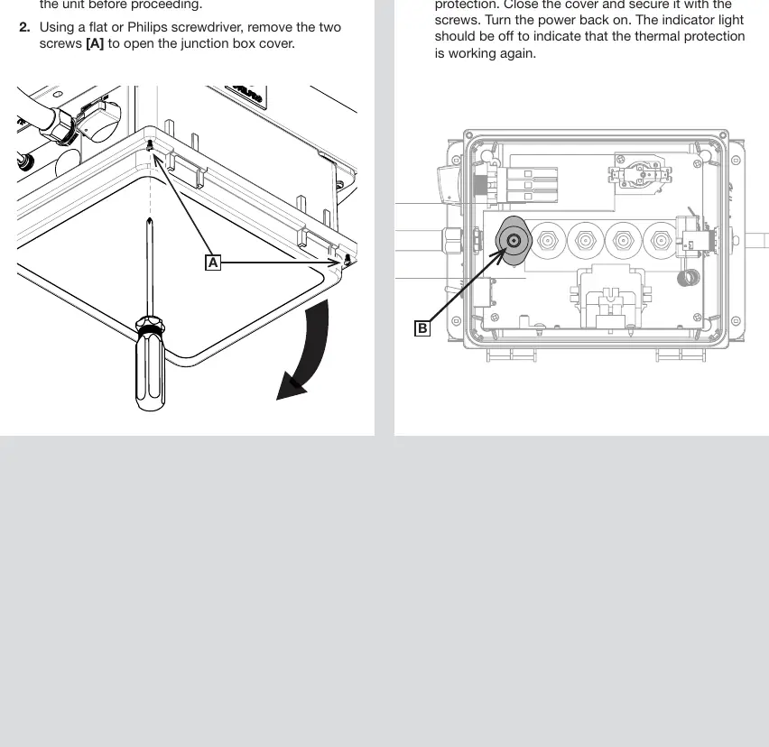 Resetting the thermal protection