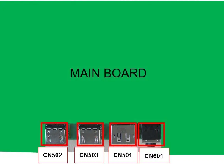 Main board connectors