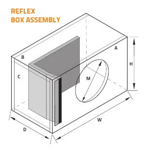 Reflex box assembly diagram.