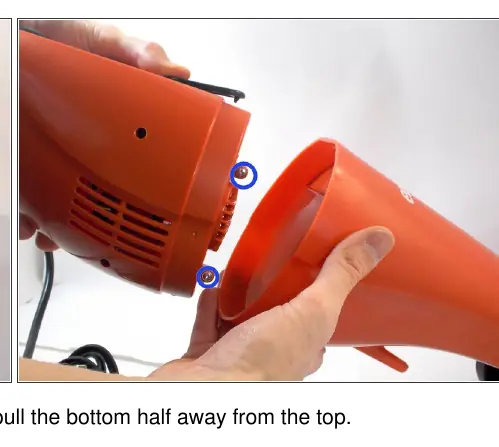 Removing the screws