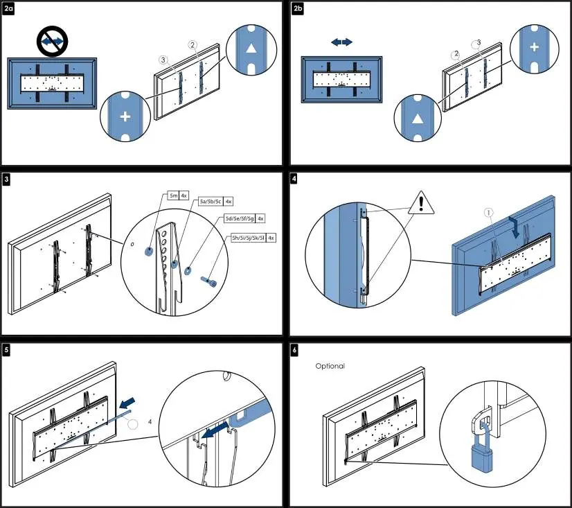 Display bracket attachment and final mounting steps