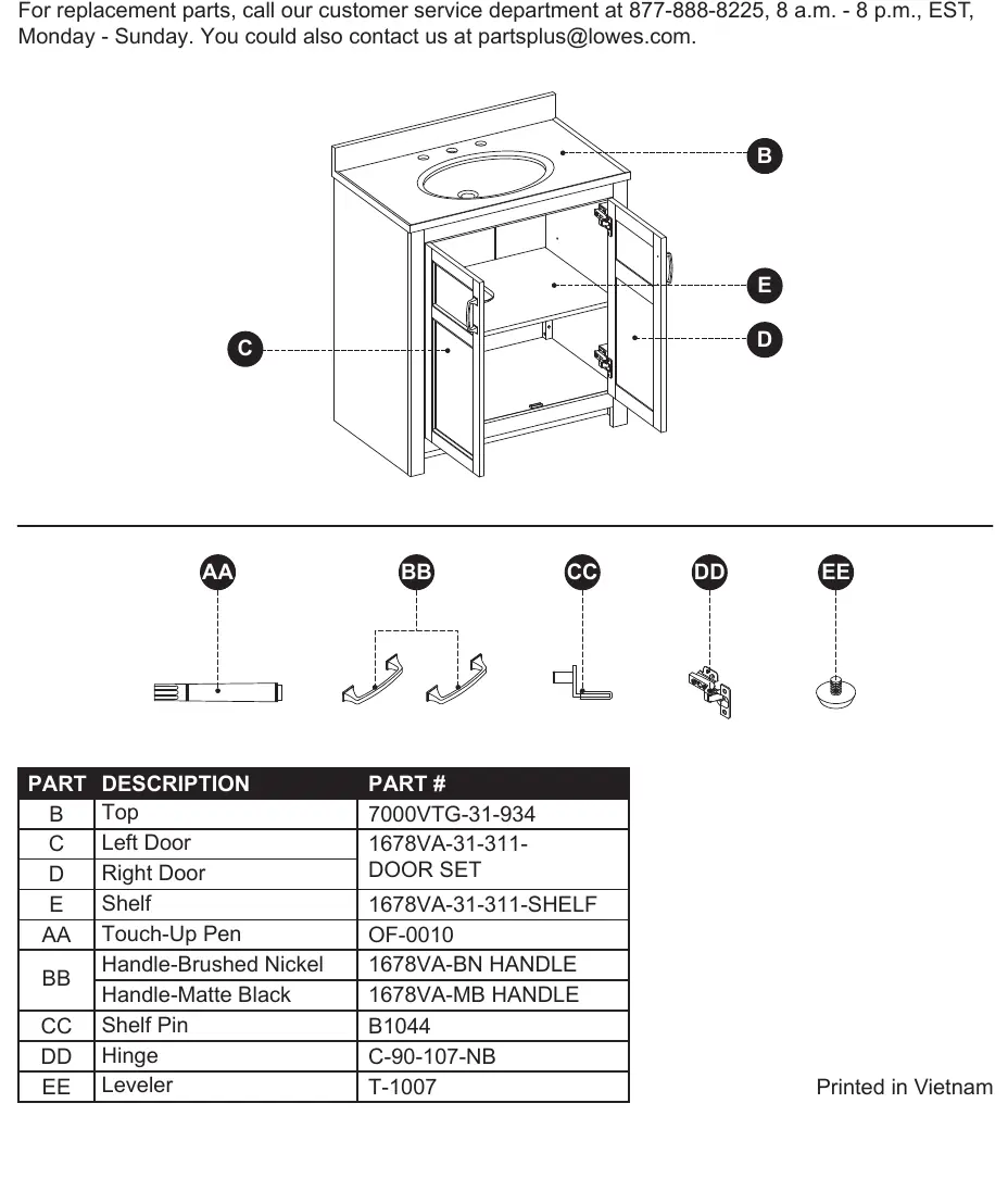 Device parts diagram with labels