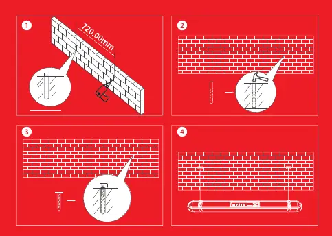 Wall mounting instructions