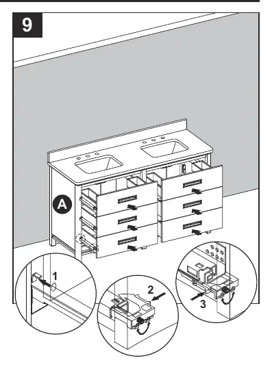 Drawer re-installation