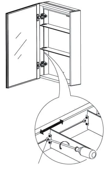 Shelf adjustment