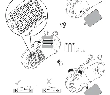 Battery installation steps
