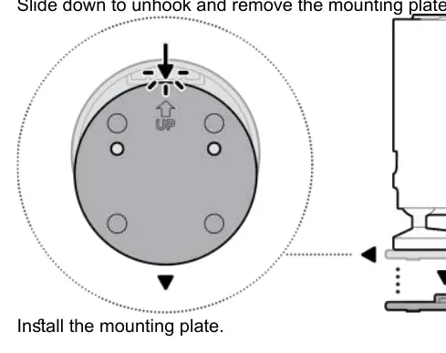 Mounting plate removal and installation
