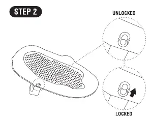 Step 2: Lock bather stand
